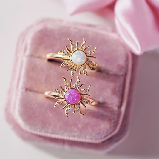 Rapunzel Opal Solring - Ringen med Fiolett Opal