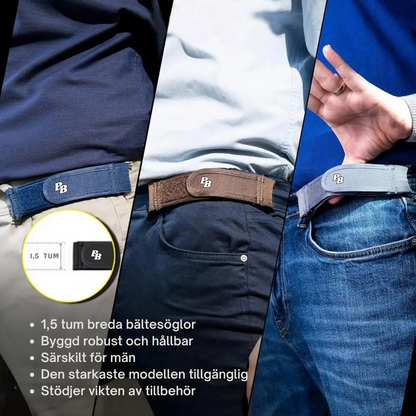 BeltBuddy™ - Belte uten spenne for maksimal komfort og frihet