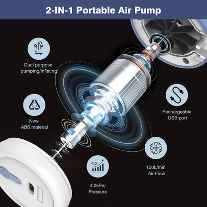 QuickAir™ bærbar luftpumpe