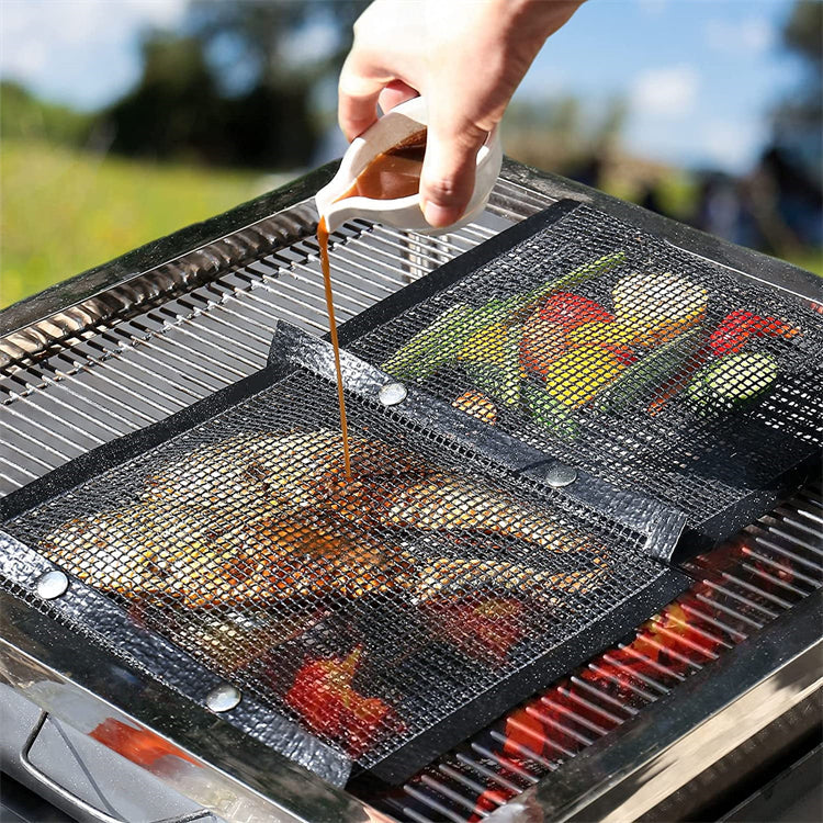 Grill Safe Mesh Bag - Gjenbrukbar non-stick PTFE grillpose for perfekte grillresultater