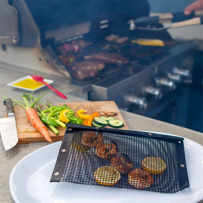 Grill Safe Mesh Bag - Gjenbrukbar non-stick PTFE grillpose for perfekte grillresultater